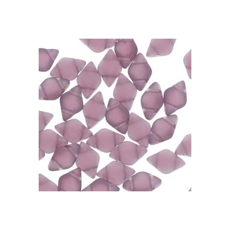 Gemduo 8X5mm- amethyst matt- 10 GRAMMI