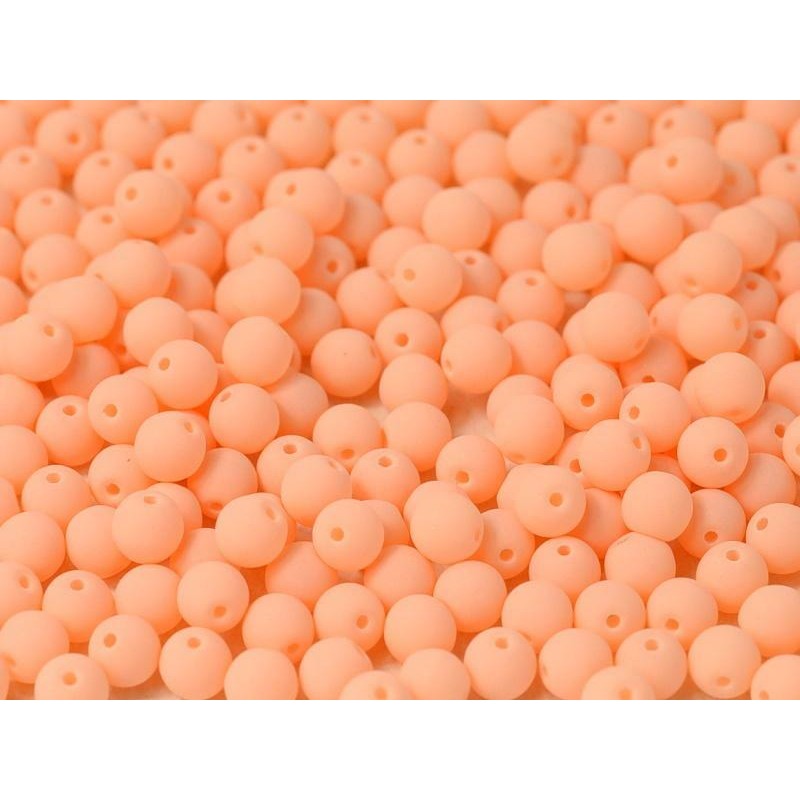 Perle 4 Mm Vetro Di Boemia - Bondeli Matte...