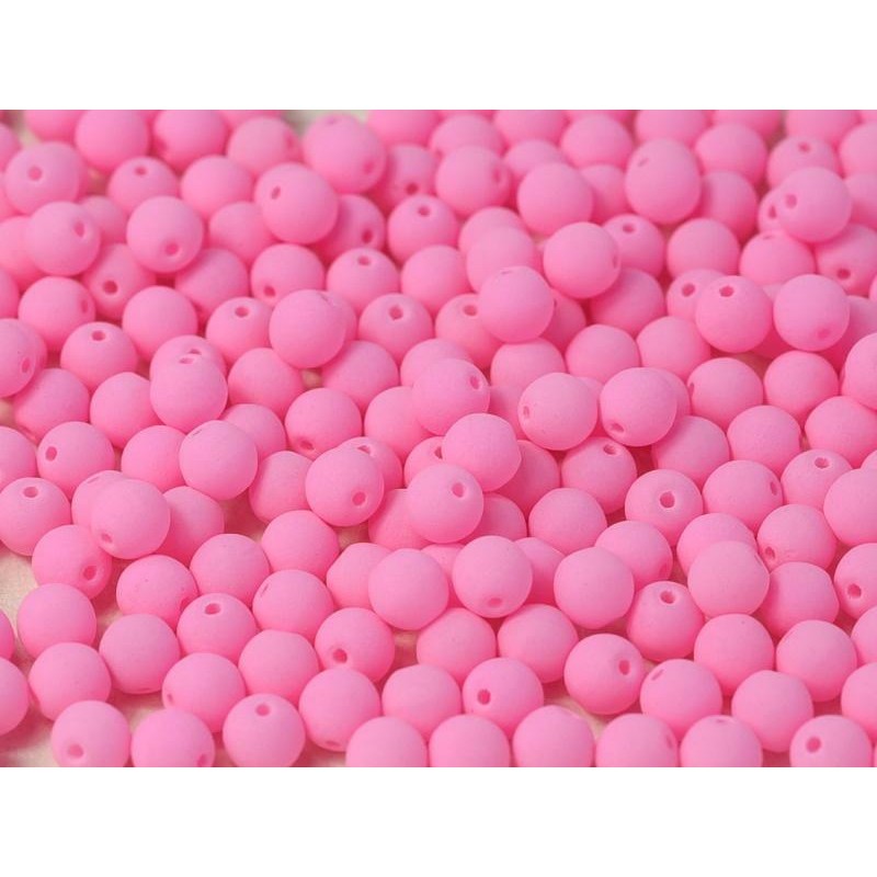 Perle 4 Mm Vetro Di Boemia - Bondeli Matte...