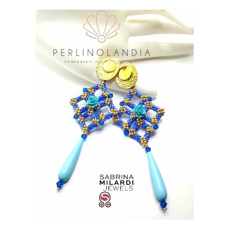 orecchini rombo - gioiello finito