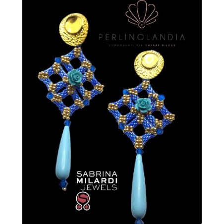 orecchini rombo - gioiello finito