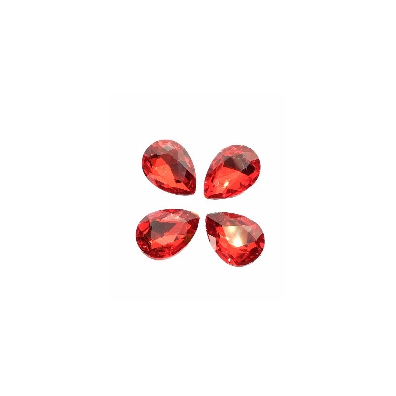 Gocce in vetro di cristallo 13x18mm - siam - 2...