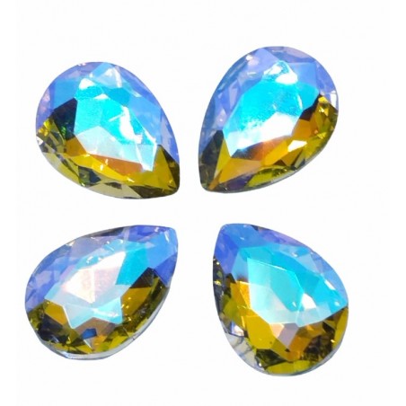 Gocce In Vetro Di Cristallo 13x18mm - crystal light violet -2 Pezzi