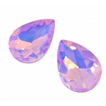 Gocce In Vetro 30x20mm - soft pink mocha- 1 Pezzo