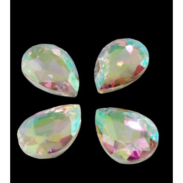 Gocce In Vetro Di Cristallo 13x18mm - crystal ab - 1pezzo