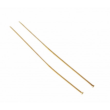 Chiodini testa piatta - acciaio dorato  -5cm X 0,6mm - 20 pezzi