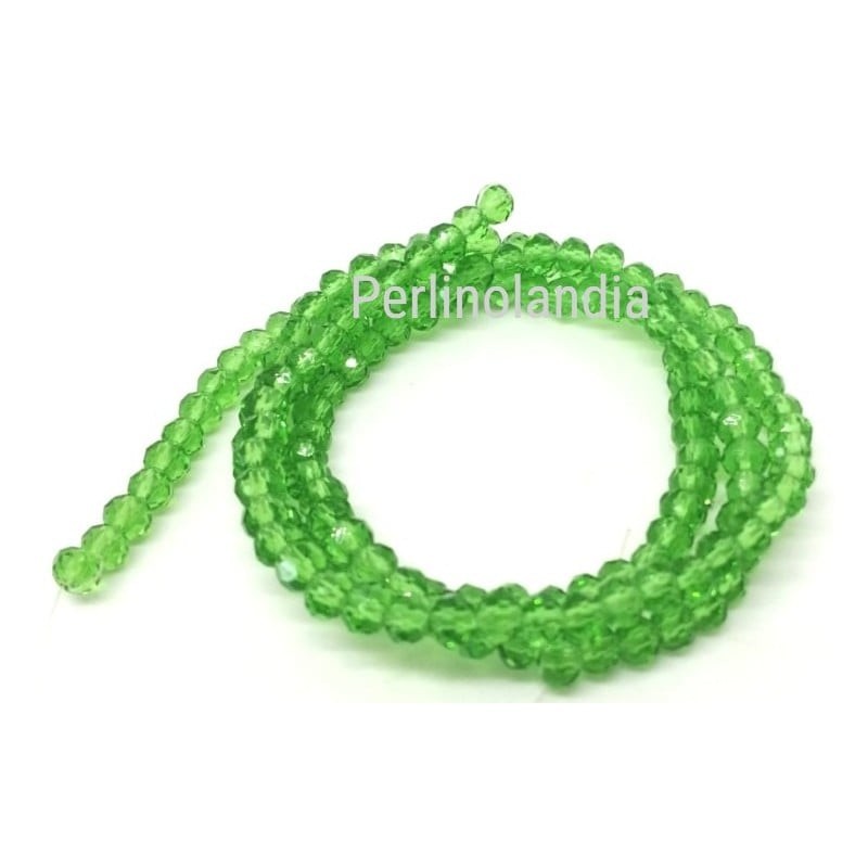 Rondelle Sfaccettate - 6x4mm –Tansparent...
