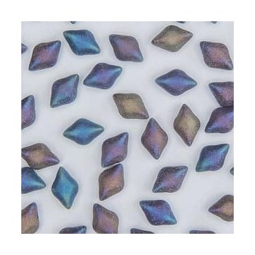 Gemduo 8X5mm- jet rnbw iris mat - 5gr