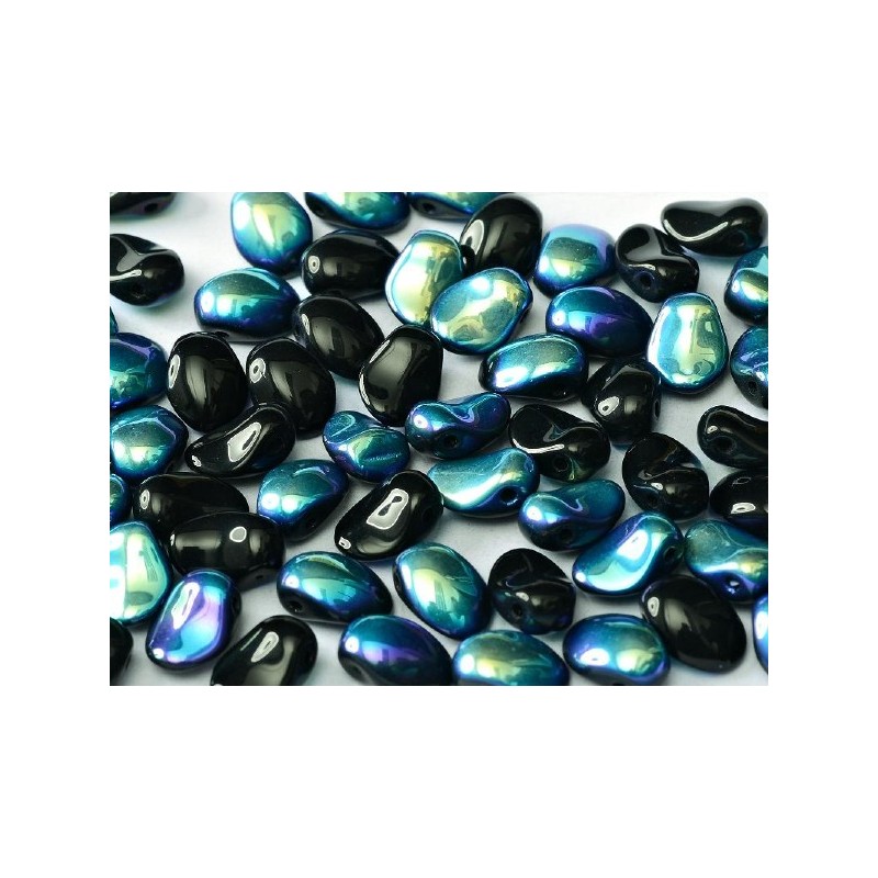 Tulip Petals 6x8mm- Jet ab -60 pezz
