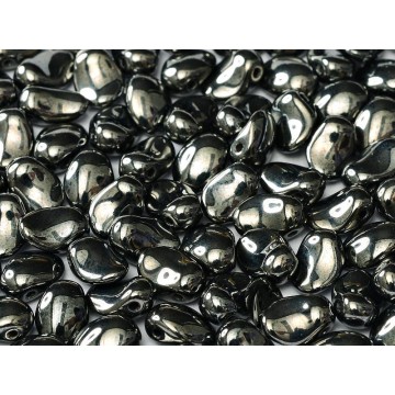 Tulip Petals 6x8mm-jet hematite - 60 pezzi