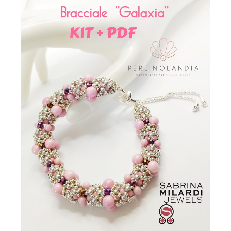 Kit + Pdf bracciale "Galaxia" progetto di...