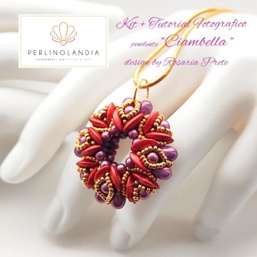 kit +pdf pendente "Ciambella" progetto di Rosaria Prete -...