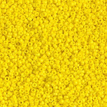 Miyuki Rocaille 15/0 - OPAQUE YELLOW- 10 Grammi - 404