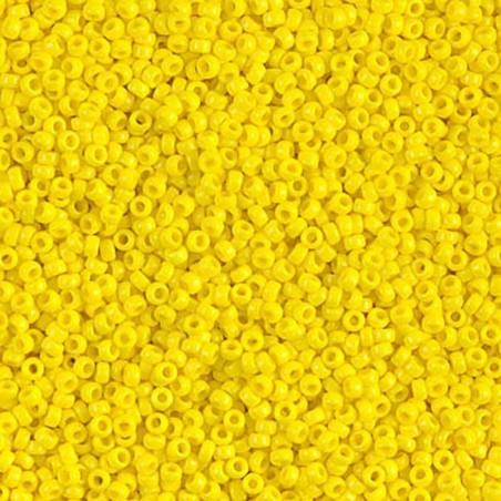 Miyuki Rocaille 15/0 - OPAQUE YELLOW- 10 Grammi - 404