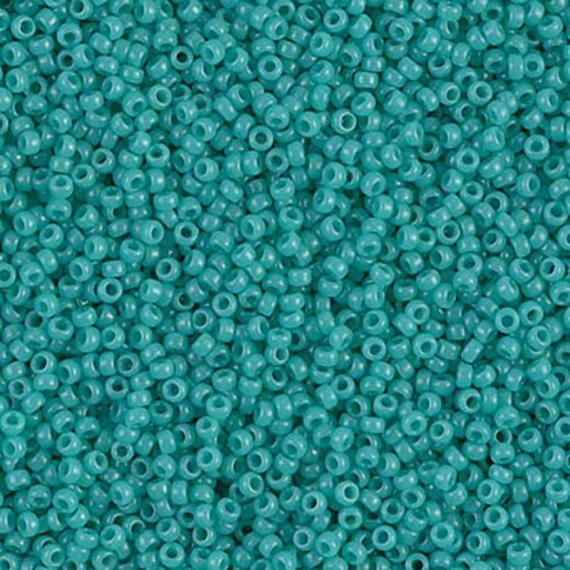 Miyuki Rocaille 15/0 - OPAQUE TURQUOISE  GREEN...