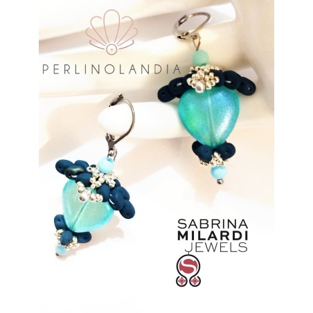 kit + PDF Orecchini cuore Candy - curocao