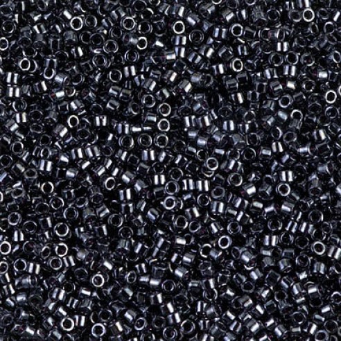 Miyuki Delica 11/0 - gunmetal -10 grammi