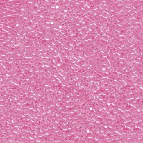 Miyuki Delica 11/0 - lined crystal dark pink -10 grammi