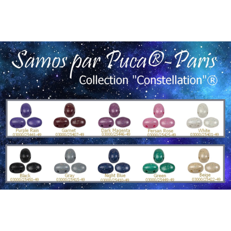 Samos® Par Puca® 7x5mm - "Constellation Garnet" - 10 GRAMMI