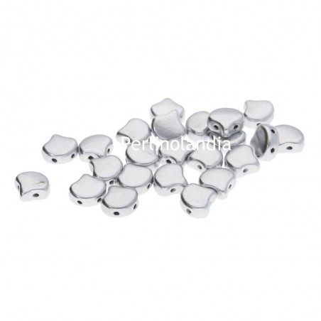 Ginko Bead 7x7,5mm - bronze aluminium- 10 Grammi
