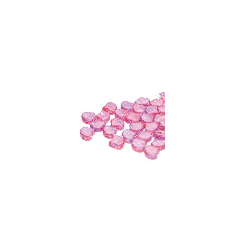 Ginko Bead 7x7,5mm - splash violet red- 10 Grammi