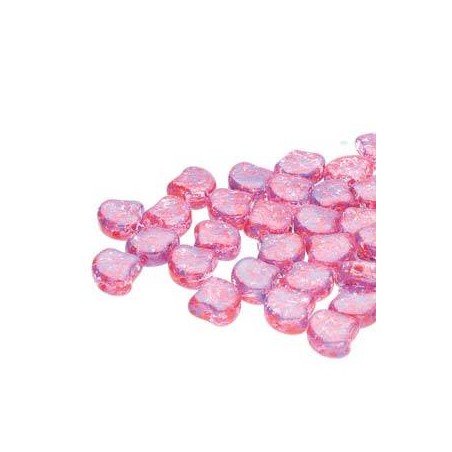Ginko Bead 7x7,5mm - splash violet red- 10 Grammi