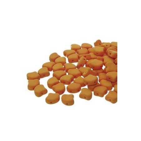 Ginko Bead 7x7,5mm - matte velvet mustard - 10 GRAMMIs