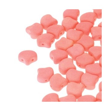 Ginko Bead 7x7,5mm - bondeli matt coral - 10 Grammi