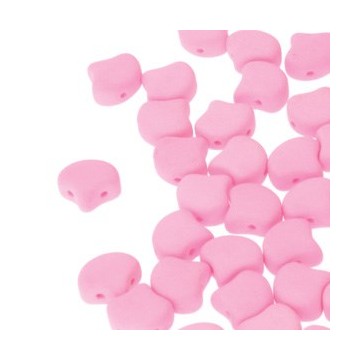 Ginko Bead 7x7,5mm - bondeli matt soft pink - 10 Grammi