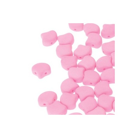 Ginko Bead 7x7,5mm - bondeli matt soft pink - 10 GRAMMI