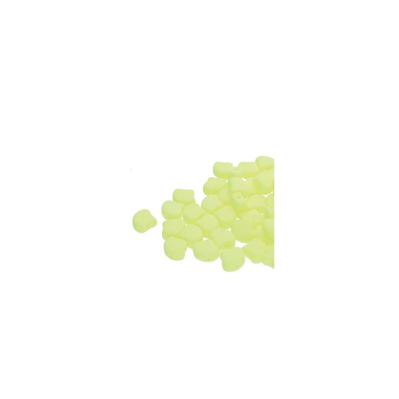 Ginko Bead 7x7,5mm - bondeli matt yellow- 10...