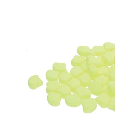 Ginko Bead 7x7,5mm - bondeli matt yellow- 10 Grammi