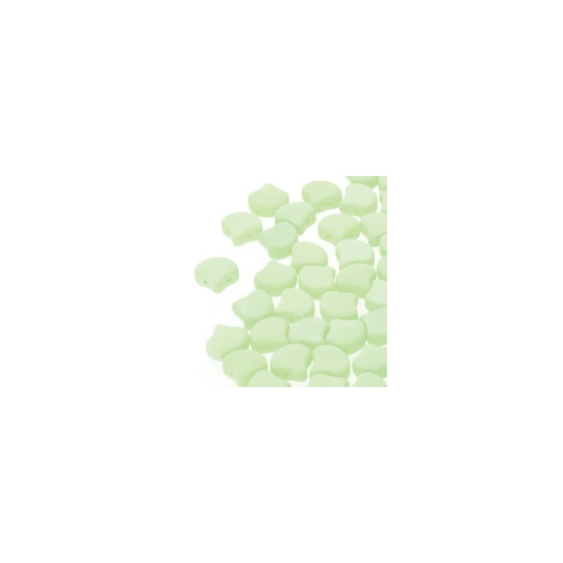Ginko Bead 7x7,5mm - bondeli matt lime- 10 Grammi