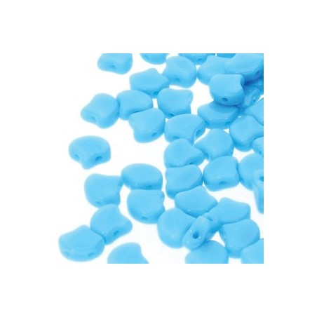 Ginko Bead 7x7,5mm - turquoise blue- 10 GRAMMI