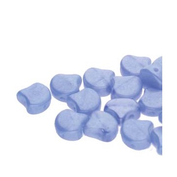 Ginko Bead 7x7,5mm -opal blue white luster- 10 GRAMMI