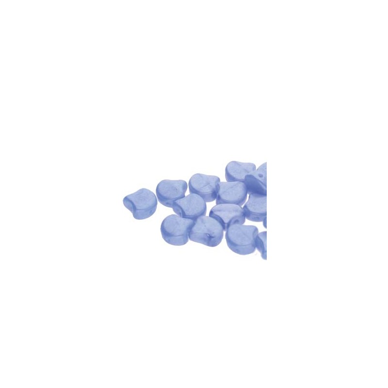 Ginko Bead 7x7,5mm -opal blue white luster- 10...