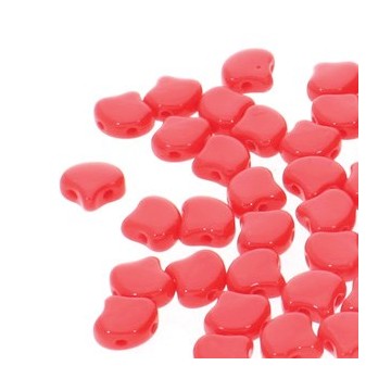 Ginko Bead 7x7,5mm -red opaque- 10 Grammi