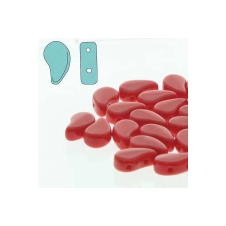 Paisley duo 8x5mm- red - 10 grammi