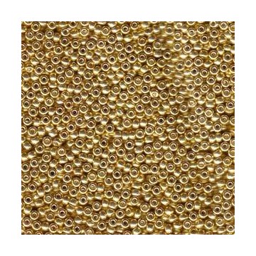 Miyuki Rocaille 11/0 - galvanized gold- 1052 - 10 Grammi
