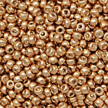 Miyuki Rocaille 8/0 - galvanized gold - 1052 - 8 Grammi