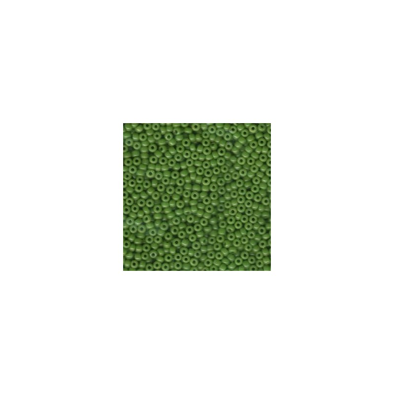 Miyuki Rocaille 8/0 - opaque  green - 411 -  8...