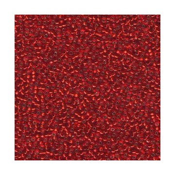 Miyuki Rocaille 15/0 - silver lined red flame - 0010 -10...