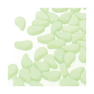 Paisley duo 8x5mm- bondeli matt lime- 10 grammi