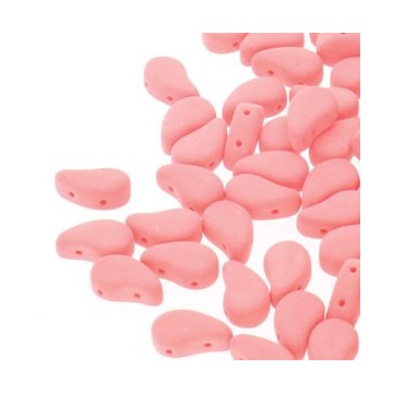 Paisley duo 8x5mm- bondeli matt coral- 5 grams