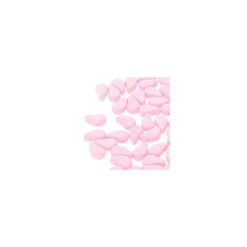 Paisley duo 8x5mm- bondeli matt soft pink- 10...