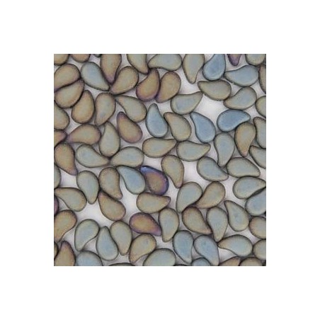 Paisley duo 8x5mm- jet brown iris mat- 10 grams