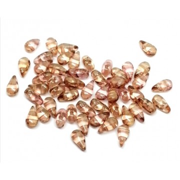 Dropduo 3x6mm - crystal red luster - 100 pezzi