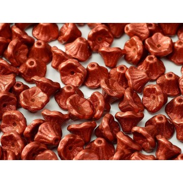 Flower cup 7x5mm - red lava...