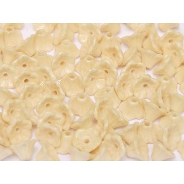 Flower cup 7x5mm - chalk white champagne- 25 pezzi