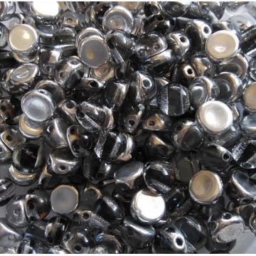 Hole Cabochon Doppio Foro - 6 Mm - crystal underlit...